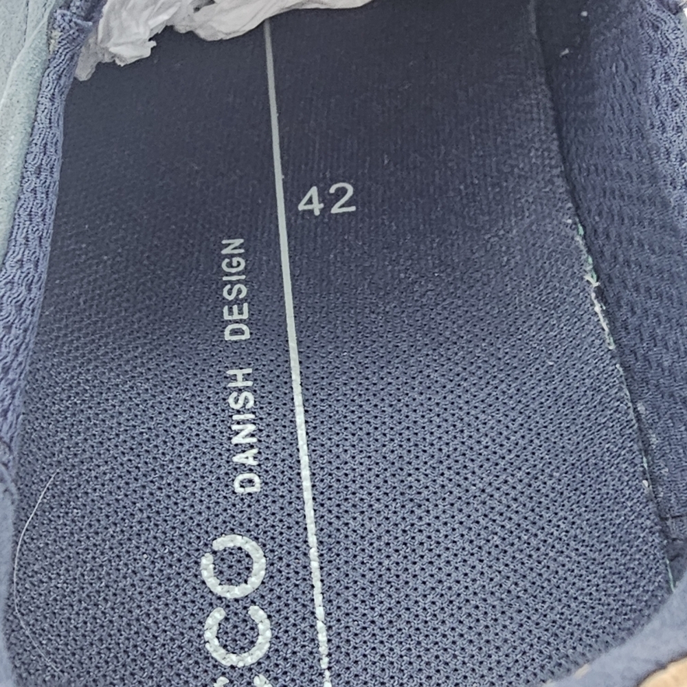 ECCO Cathum Slip-On Sneakers Blue Mens Size 8.5 Casual Comfortable Breathable Sh - Picture 4 of 10
